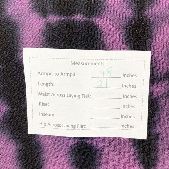 Urban Outfitters Staring at Stars Purple & Black Tie Dye Sweater | Size M - Picture 6 of 6